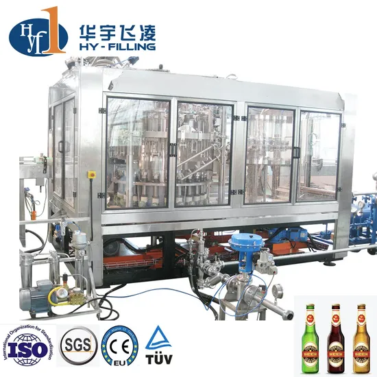 Automatic Beer Glass Bottle Washing Filling Capping Machine Beer Filling Machine