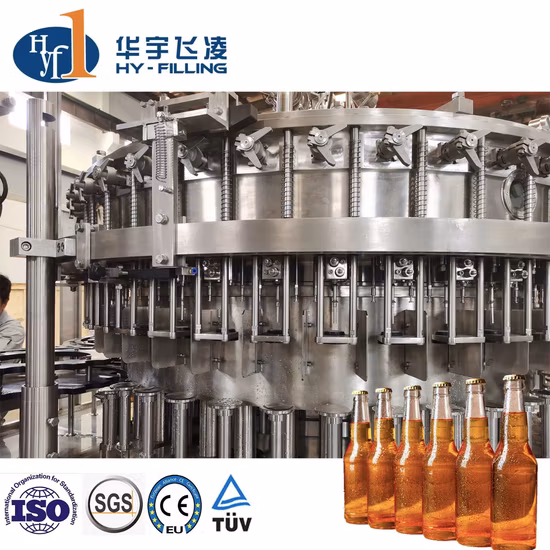 Automatic Beer Glass Bottle Washing Filling Capping Machine Beer Filling Machine