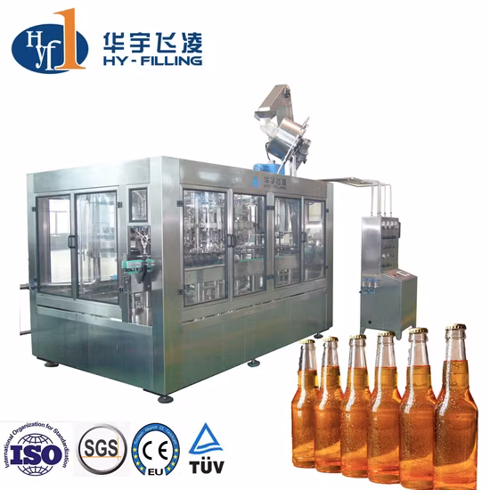 Automatic Beer Glass Bottle Washing Filling Capping Machine Beer Filling Machine