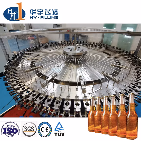 Automatic Beer Glass Bottle Washing Filling Capping Machine Beer Filling Machine