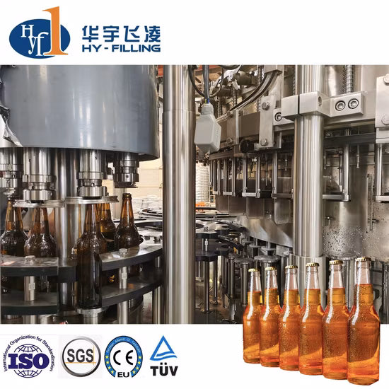 Automatic Beer Glass Bottle Washing Filling Capping Machine Beer Filling Machine